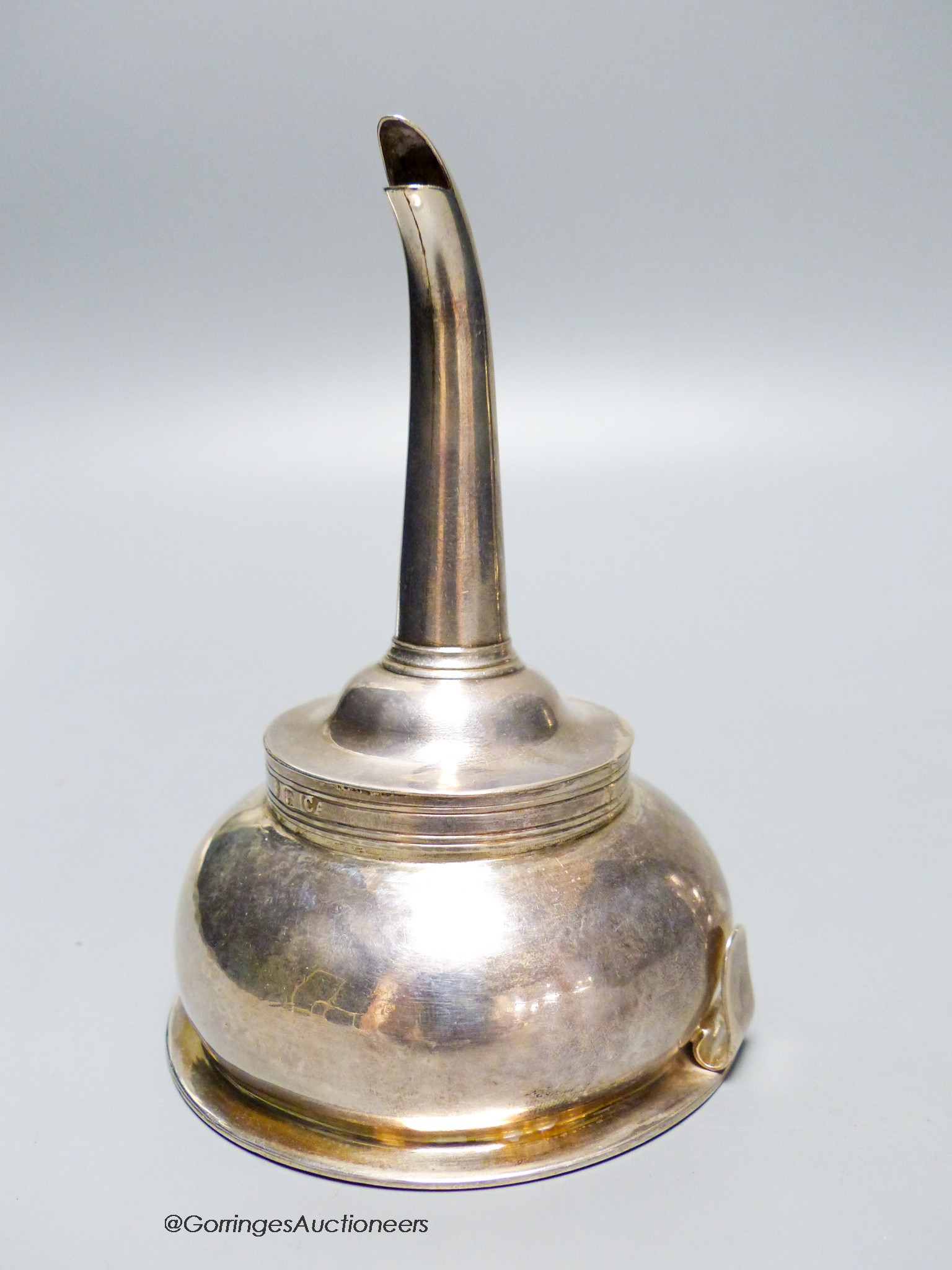 A George III silver wine funnel, Charles Aldridge, London 1794, 12.5cm, 101 grams.